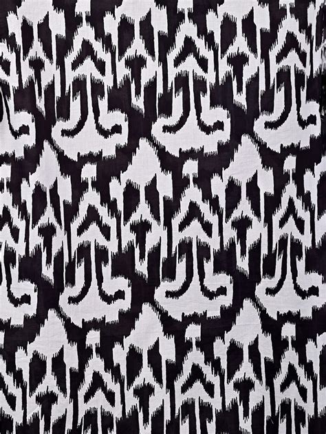 Black Abstract Printed Short Kurta