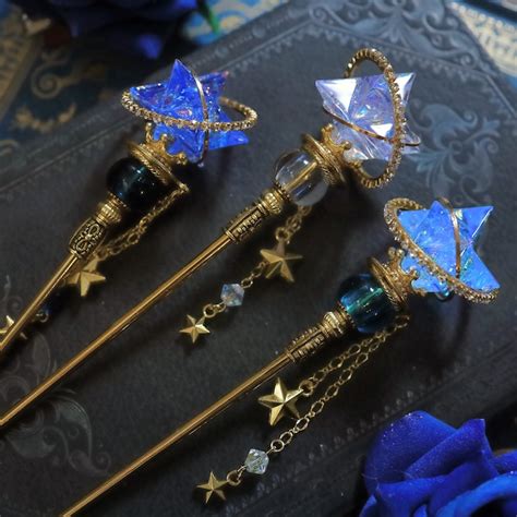 【星影の魔法杖】夜の魔女の魔法の杖（簪） | Early Moon Magic Equipment Shop