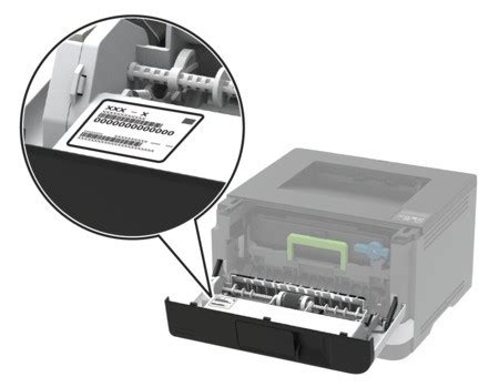 Image result for Lexmark Printer Serial Number