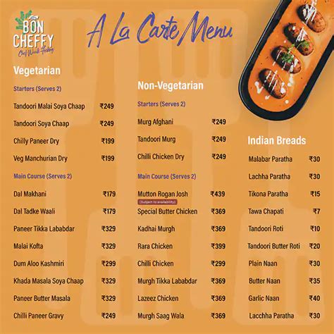 Menu at Bon Cheffy, Gurugram