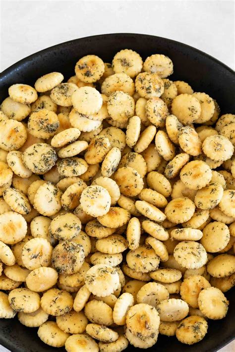 Baked Oyster Crackers Snacks Ranch Oyster Crackers Snack Recipe