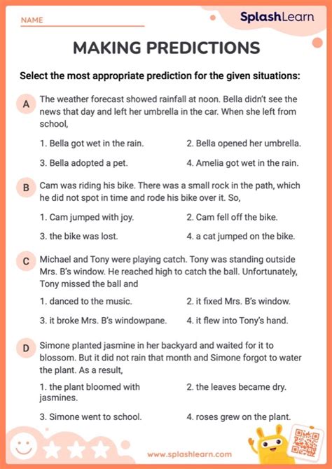 Image result for Predicting Outcomes Worksheet 4th Grade