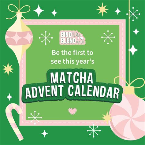 Matcha Tea Advent Calendar 2025 | Bird & Blend Tea Co.