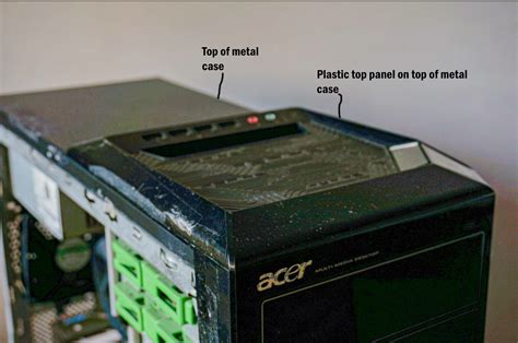 Image result for Computer Tower Front Panel Remove Acer