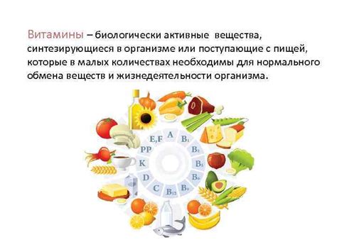 Витамины биологически активные вещества синтезирующиеся в организме