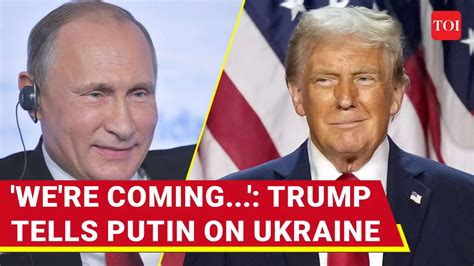 'We're Coming, Vladimir': Trump's RARE MESSAGE To Putin After Zelensky ...