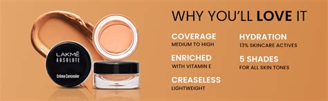 Buy Lakme Unreal Cover Creme Concealer Enriched with Vitamin E, Medium ...