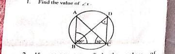 find the value of x class 9 chapter circle please answer me - Brainly.in