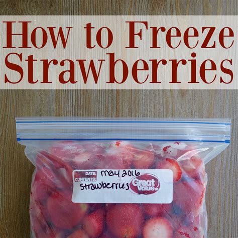 How to Freeze Strawberries - Graceful Little Honey Bee