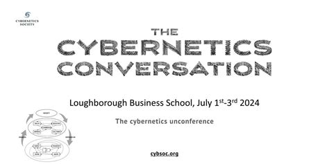 The Cybernetics Conversation 2024, Loughborough University, 1 July to 3 ...
