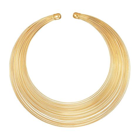 Salve Cleopatra Torque Gold Choker Necklace