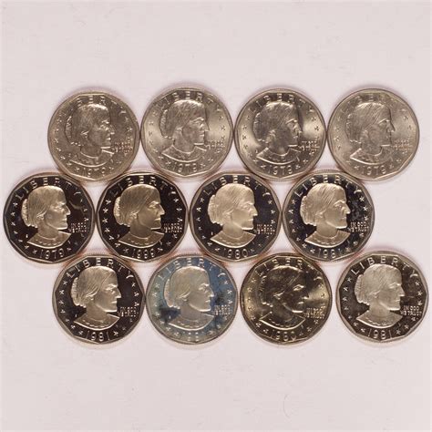 1979-1999 Susan B. Anthony Dollars 12-Coin Lot - Numismax