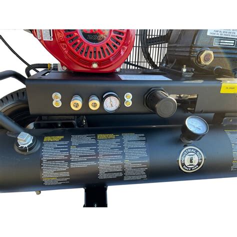 INDUSTRIAL GOLD 10-Gallon Portable Gas Cordless 125 PSI Horizontal Air ...