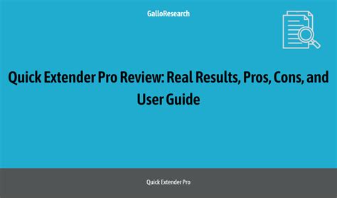 Image result for Quick Extender Pro Review
