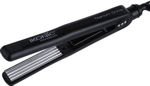 Ikonic Professional Hair styler Hair crimper for women Slim Titanium ...