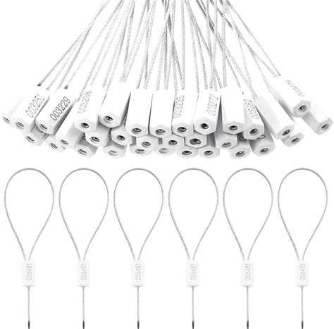 Buy Cimeton 50Pcs High Security Cable Seals, Pull-Tite Steel Security ...