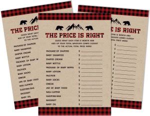 Inkdotpot 50 Sheet Lumberjack If The Price is Right Rustic Kraft Baby ...