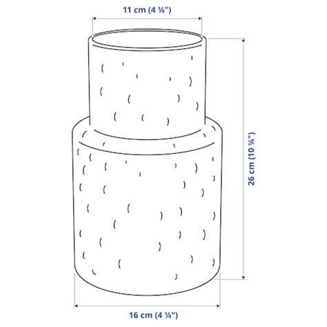 KONSTFULL vase, clear glass/patterned, 26 cm (10 ¼") - IKEA