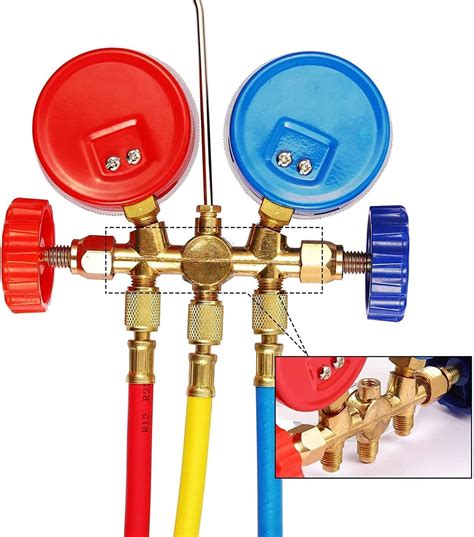 Oralys R410A Manifold Gauge Set, 3 Way AC Diagnostic India | Ubuy