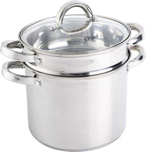 Amazon.com: Oster Sangerfield Stainless Steel Cookware 5-Quart Pasta ...