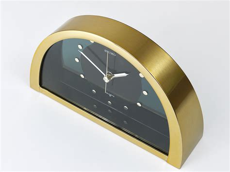 Beautiful Hollywood Regency Brass "See-Through" Table Clock, Seiko, 1980s at 1stDibs | vintage ...