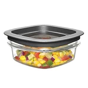 Buy Rubbermaid New Premier Food Storage Container, 1.25-Cup, Grey (4 ...