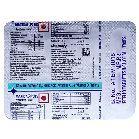 Maxical-Plus, 10 Tablets – ClickOnCare