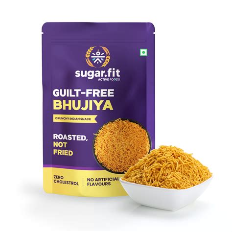 Sugar.Fit Active Guilt-Free Bhujiya, 150 Grams 100% Roasted Snacks For ...