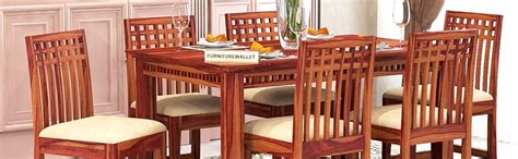 FURNITUREWALLET Sheesham Dining Table 6 Seater | 6 Seater Dining Set ...