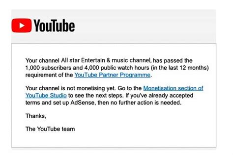 Youtube Monetization