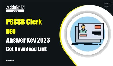 PSSSB Clerk DEO Answer Key 2023 Out Get Download Link