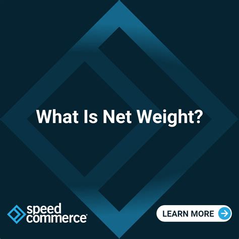What Is Net Weight? Net Weight Fulfillment Definition & Meaning | Speed ...