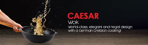 Buy Wonderchef Caesar Aluminium Nonstick Wok- 28cm, 4.1L, 5mm, Black ...