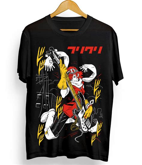 FLCL Haruko Fooly Cooly T-Shirt Anime Haruko T-Shirt Haruhara Gainax ...