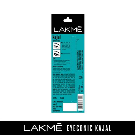 Lakme Eyeconic Deep Black Kajal, 0.35 gm Price, Uses, Side Effects ...