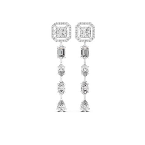 Radiant Grace Mixed-Cut Danglers – Nena Jewels