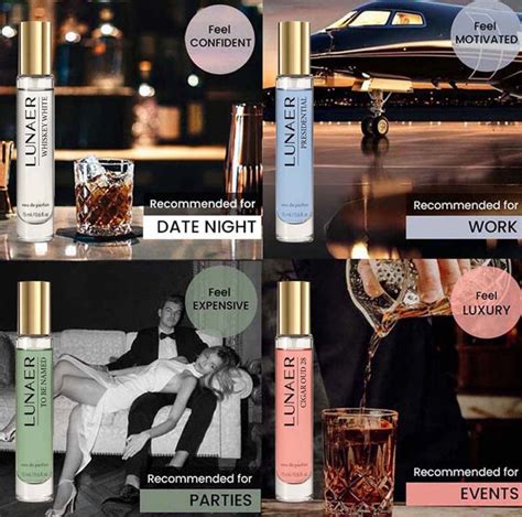LUNAER Luxury Perfumes for Men and Women with Citrus, Oud, Vanilla ...