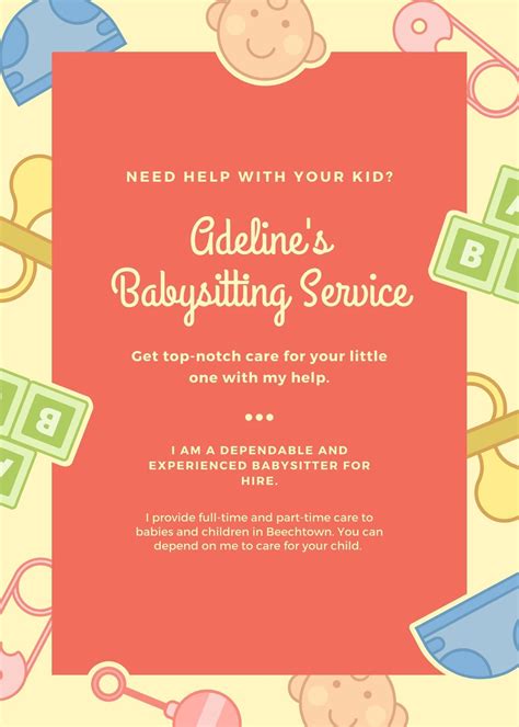 Best 17+ Free Google Docs Babysitting Template Docx