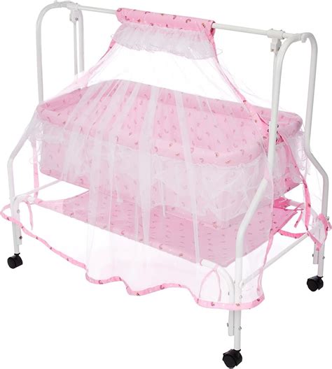 Buy Amazon Brand - Supples Baby Cradle with Swing & Mosquito Net | for ...