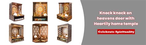 Heartily ® Maha Mangal Beautiful Wooden Pooja Mandir For Home Temple ...
