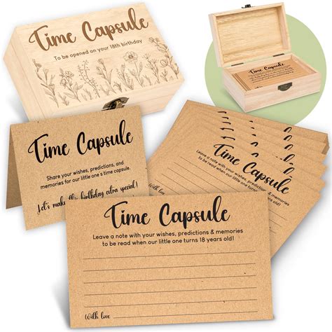Amazon.com : 50 Funny Baby Time Capsule Cards with 8x10 Sign - 50 ...