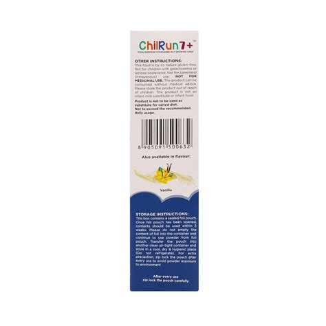 Chilrun 7+ Protein Powder Chocolate Flavour 200g (Refill) - Cureka ...
