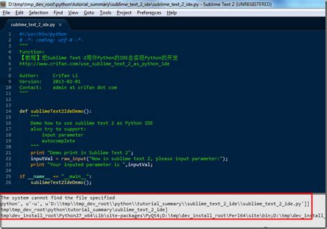 How to Run Python Program in Sublime Text 的图像结果