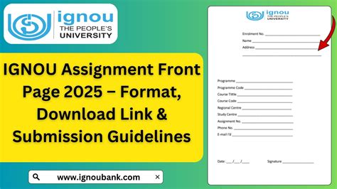 Image result for IGNOU Assignment Submission Form