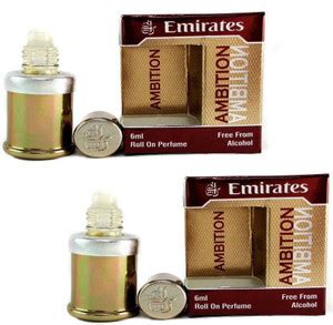 Emirates Ambition Floral Attar LONG LASTING PACK OF 2 PC Floral Attar ...