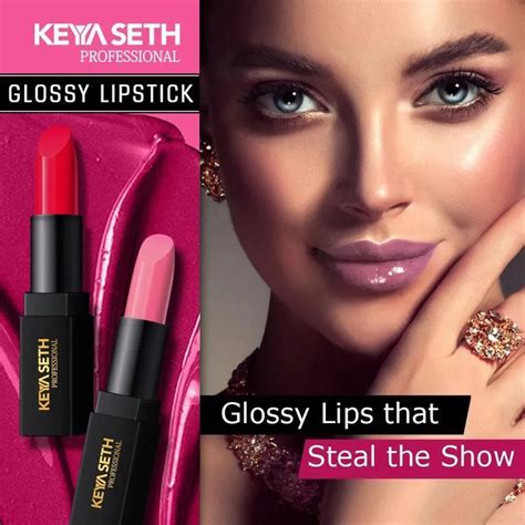 Dark Dusky Pink Shade Glossy Lipstick - 03 – Keya Seth Aromatherapy
