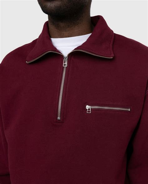 Highsnobiety – Classic Quarter Zip Fleece Bordeaux | Highsnobiety Shop