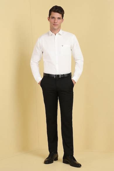Buy Men White Regular Fit Textured Full Sleeves Formal Shirt Online ...