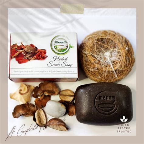 Meeem Herbal Scrub Soap - For Pimples, Marks & Scars – Meeem Skincare