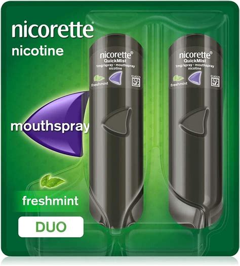 Nicorette QuickMist Mouth Spray, Fresh Mint, Pack of 1 : Amazon.in ...